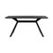 Armen Living Margot Dark Gray Rectangular Dining Table with Black Finish LCMNDICH - alternate 1